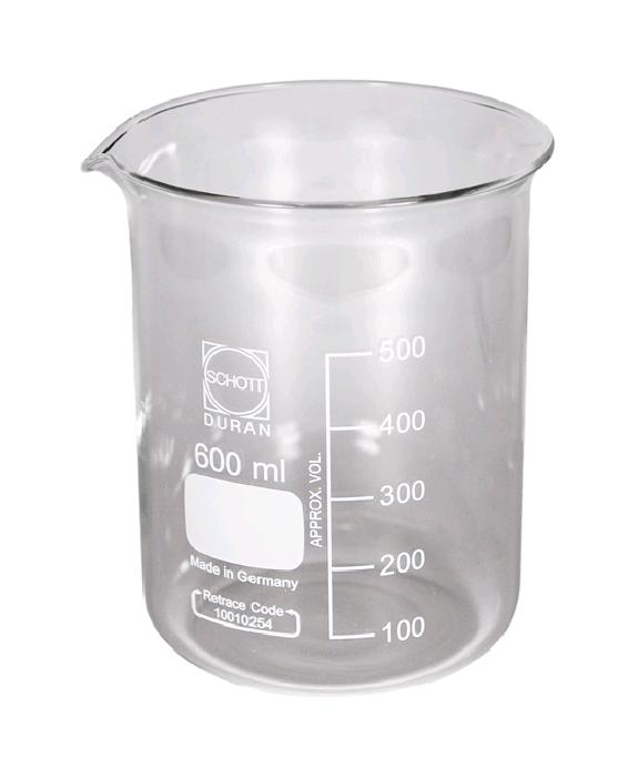 Glass Beaker 600ml