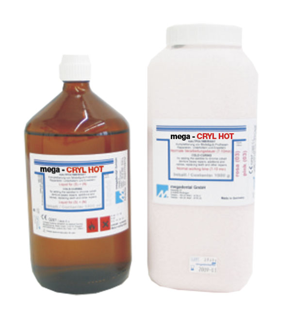 Acrylics megaCRYL Hot Heat Cure Ultimate Dental Supply